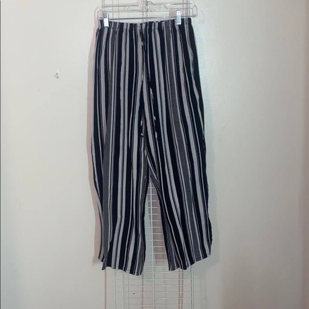 black and white dress pants